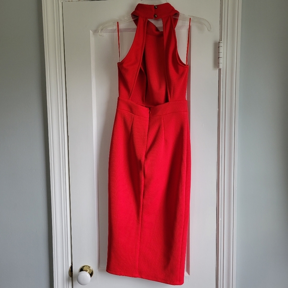 Super sexy red midi cocktail dress - Picture 2 of 5